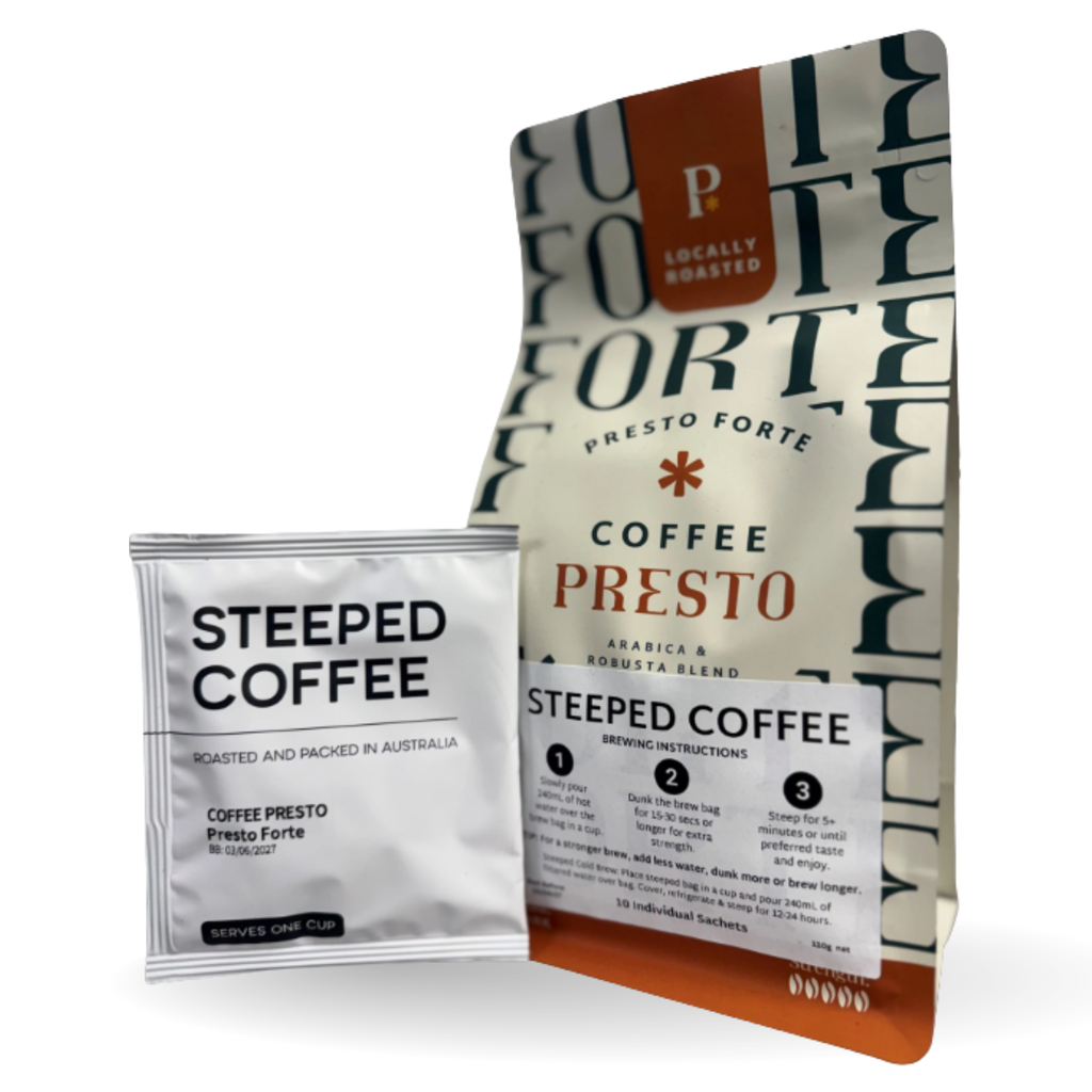 pack of steeped coffee bags